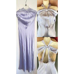 ABS Evening Allen Schwartz Purple Formal Long Dress Women Size 8